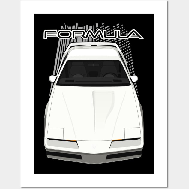 Pontiac Firebird Formula 3rdgen - White Wall Art by V8social